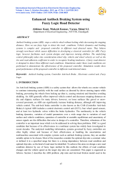 Enhanced Antilock Braking System using Fuzzy