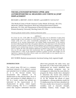 The Relationship between Upper Arm Anthropometrical Measures