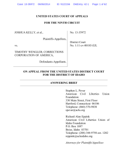 UNITED STATES COURT OF APPEALS FOR THE NINTH