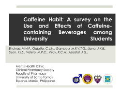 A survey on the Use and Effects of Caffeine