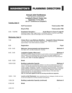 Annual Joint Conference - Association of Washington Cities
