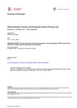 Global population structure and demographic history of the grey seal