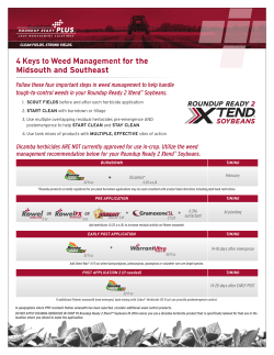 Roundup Ready 2 Xtend&trade; Soybeans