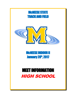 High School meet information