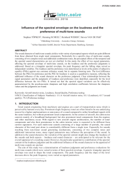 The influence of the spectral envelope of multi