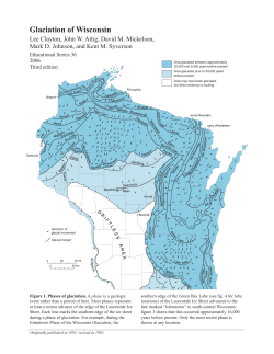 Glaciation of Wisconsin
