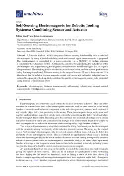 Self-Sensing Electromagnets for Robotic Tooling Systems