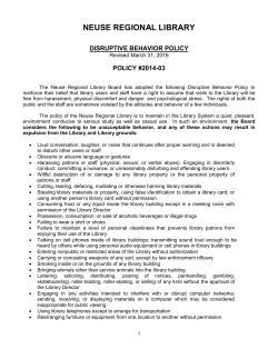 disruptive behavior policy
