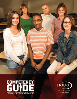 NACA College Student Leader Competency Guide
