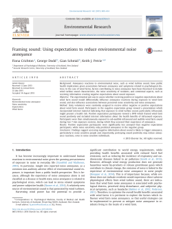Framing sound_ Using expectations to reduce environmental noise