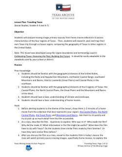 Lesson Plan - Texas Archive of the Moving Image
