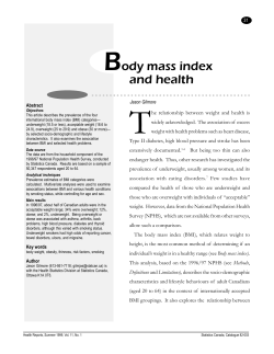 Body mass index and health