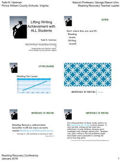 Lifting Writing Achievement with ALL Students