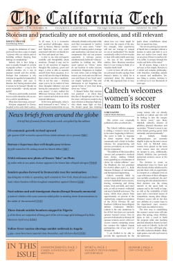 Caltech welcomes women`s soccer team to its roster
