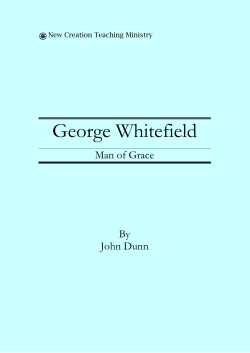 George Whitefield- Man of Grace