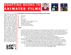 From Book to Film - Vancouver International Children`s Festival