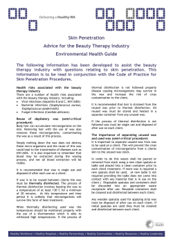 Skin Penetration Advice for the Beauty Therapy Industry