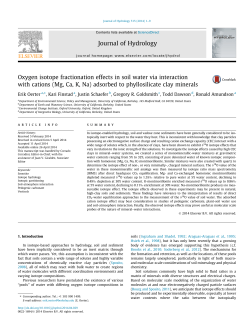 Oxygen isotope fractionation effects in soil water