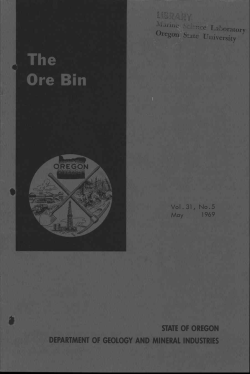 state of oregon department of geology and mineral industries