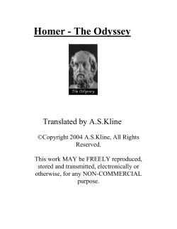 Odyssey&ndash;Homer - Free Your Mind Texas
