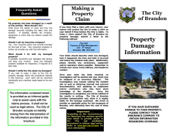 Making a Property Damage Claim