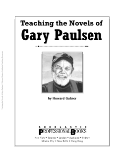 Teaching the Novels of Gary Paulsen
