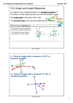12-2 Angles and Angle Measures.notebook