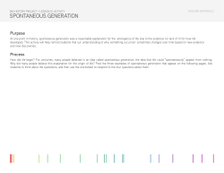 spontaneous generation