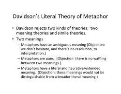 5. Metaphor. Review.