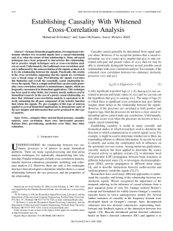 Establishing Causality With Whitened Cross