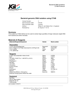 JGI Bacterial DNA isolation CTAB Protocol 2012