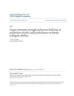 Upper extremity strength and power field tests as predictiors of pole