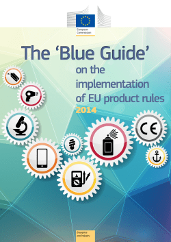 on the implementation of EU product rules