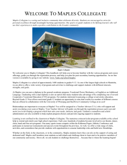 Course Hand Book - Seven Oaks School Division