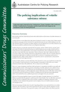 The policing implications of volatile substance misuse