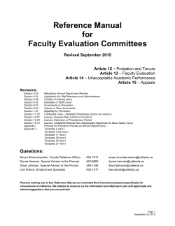 FEC Manual - Human Resource Services
