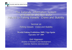 The Icelandic Information System on Weather and Sea State