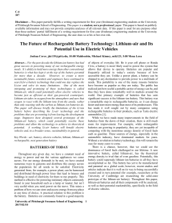 Lithium-air and Its Potential Use in Electric Vehicles