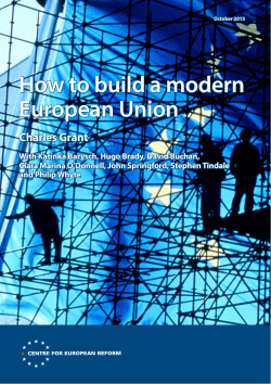 How to build a modern European Union