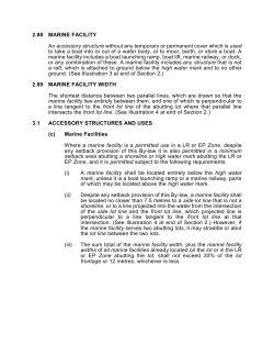 2.88 MARINE FACILITY An accessory structure without any