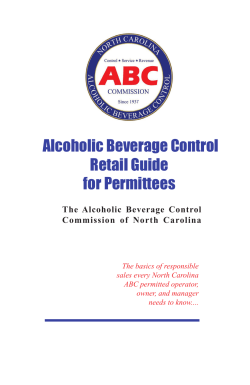 Alcoholic Beverage Control Retail Guide for Permittees