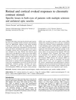 Retinal and cortical evoked responses to chromatic contrast stimuli