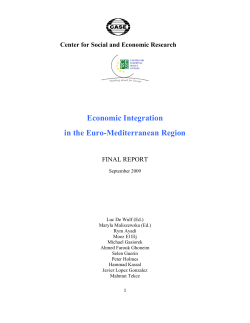 Economic Integration in the Euro-Mediterranean Region