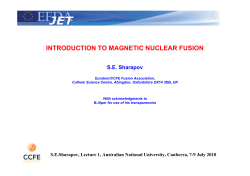 Introduction to Magnetic Nuclear Fusion