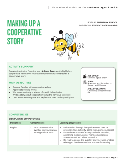 Making up a cooperative story