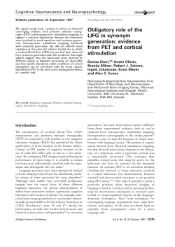 Obligatory role of the LIFG in synonym generation: evidence from