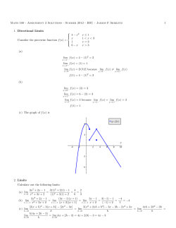 Solutions to Assignment 2 - Math