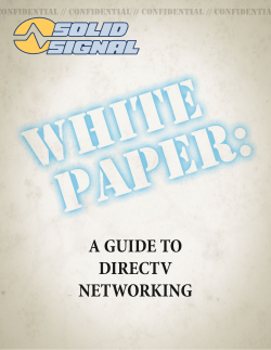 a guide to directv networking