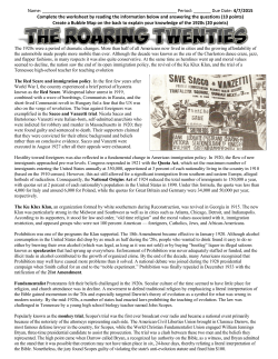 4/7/2015 Complete the worksheet by readin