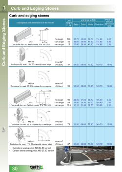 Curb and Edging Stones Curb and Edging Stones